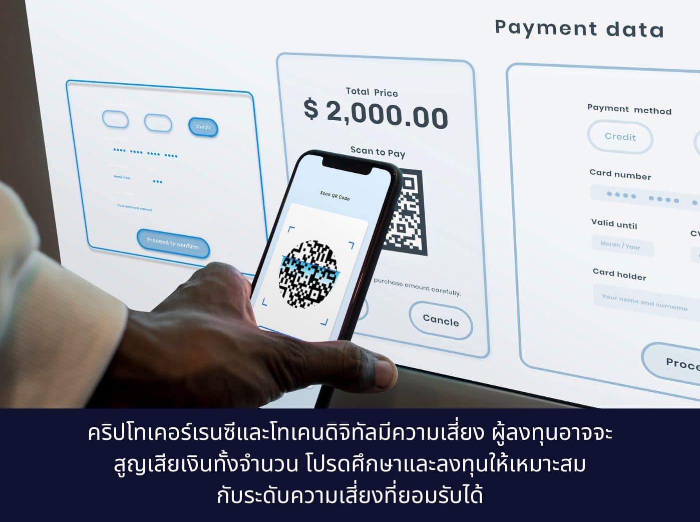Contactless and cashless payment through mobile banking