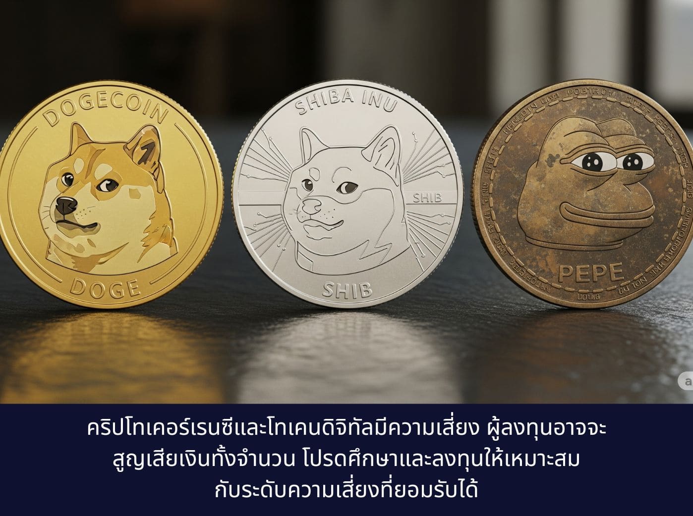 Dogecoin (DOGE), Shiba Inu (SHIB), Pepe (PEPE)
