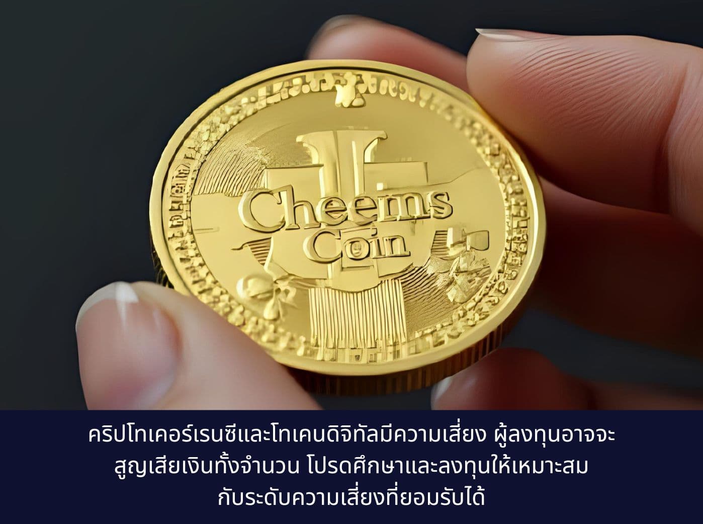 finger hold cheems coin
