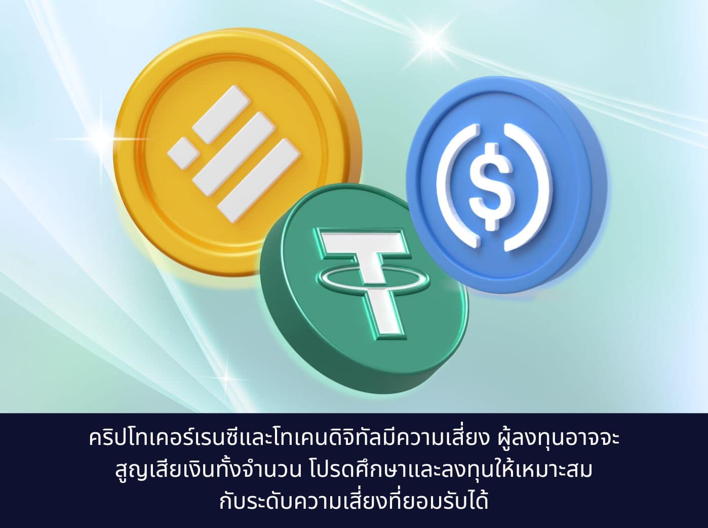 the difference of  BUSD, USDT and USDC